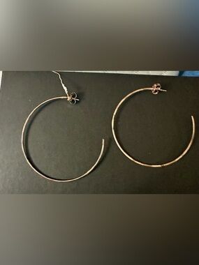 Sheila Fajl Copper/Gold Hoop Earrings - Women's Jewelry